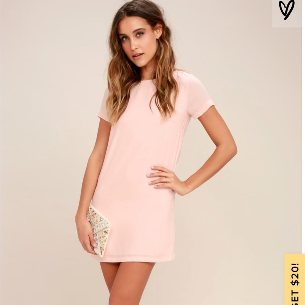 Lulus Pink T-shirt Dress -medium